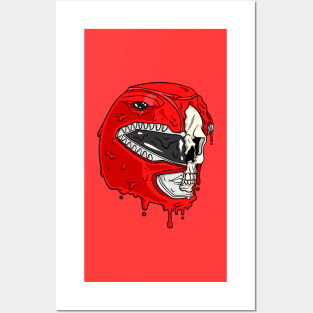 Red Half Skull Ranger Posters and Art